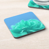 青カラフル緑フローラ コースター (左側)