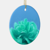 青カラフル緑フローラ セラミックオーナメント (右)
