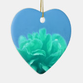 青カラフル緑フローラ セラミックオーナメント (右)