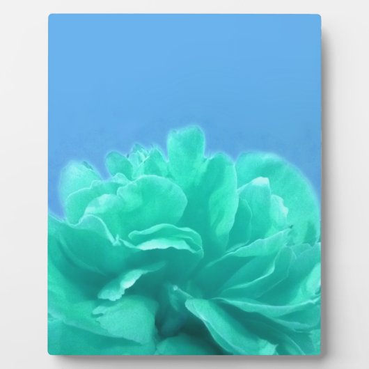 青カラフル緑フローラ フォトプラーク (正面)