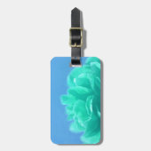 青カラフル緑フローラ ラゲッジタグ (正面縦)