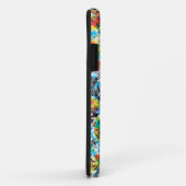 青カラフル緑春花文芸術 Case-Mate iPhoneケース (裏面/右)