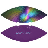 青カラフル色の抽象芸術モダンフラクタル名 アメリカンフットボール (パネル)