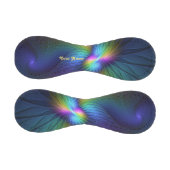 青カラフル色の抽象芸術モダンフラクタル名 野球ボール (パネル)