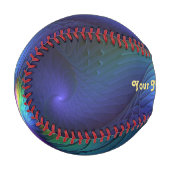 青カラフル色の抽象芸術モダンフラクタル名 野球ボール (正面左)