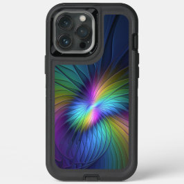 青カラフル色の抽象芸術モダンフラクタル