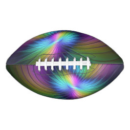 青カラフル色の抽象芸術モダンフラクタル アメリカンフットボール