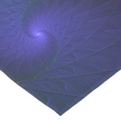 青カラフル色の抽象芸術モダンフラクタル ショートテーブルランナー (コーナー)