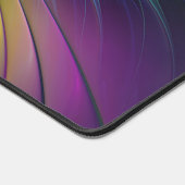 青カラフル色の抽象芸術モダンフラクタル デスクマット (コーナー)