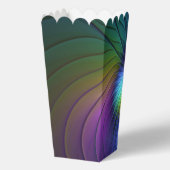 青カラフル色の抽象芸術モダンフラクタル フェイバーボックス (裏面)