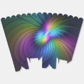 青カラフル色の抽象芸術モダンフラクタル フェイバーボックス (見開き)