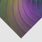 青カラフル色の抽象芸術モダンフラクタル 薄葉紙 (詳細)