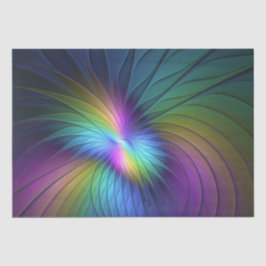 青カラフル色の抽象芸術モダンフラクタル 薄葉紙