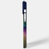 青カラフル色の抽象芸術モダンフラクタル Case-Mate iPhoneケース (裏面 / 左)