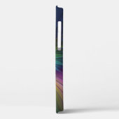 青カラフル色の抽象芸術モダンフラクタル Case-Mate iPhoneケース (裏面 / 左)