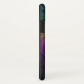 青カラフル色の抽象芸術モダンフラクタル Case-Mate iPhoneケース (裏面/右)