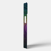 青カラフル色の抽象芸術モダンフラクタル Case-Mate iPhoneケース (裏面 / 右)