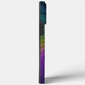 青カラフル色の抽象芸術モダンフラクタル Case-Mate iPhoneケース (裏面 / 右)