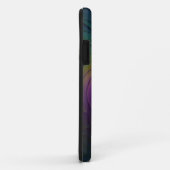 青カラフル色の抽象芸術モダンフラクタル Case-Mate iPhoneケース (裏面/右)