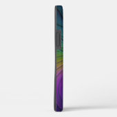 青カラフル色の抽象芸術モダンフラクタル Case-Mate iPhoneケース (裏面 / 右)