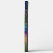 青カラフル色の抽象芸術モダンフラクタル Case-Mate iPhoneケース (裏面 / 左)