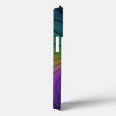 青カラフル色の抽象芸術モダンフラクタル Case-Mate iPhoneケース (裏面 / 右)