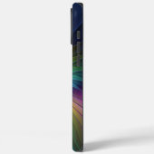 青カラフル色の抽象芸術モダンフラクタル Case-Mate iPhoneケース (裏面 / 左)