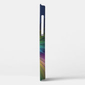 青カラフル色の抽象芸術モダンフラクタル Case-Mate iPhoneケース (裏面 / 左)