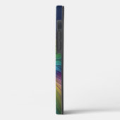 青カラフル色の抽象芸術モダンフラクタル Case-Mate iPhoneケース (裏面 / 左)