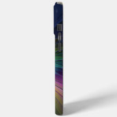 青カラフル色の抽象芸術モダンフラクタル Case-Mate iPhoneケース (裏面 / 左)
