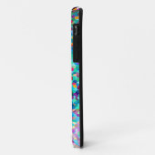 青カラフル色の数々の抽象芸術アートパターン Case-Mate iPhoneケース (裏面/左)
