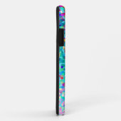 青カラフル色の数々の抽象芸術アートパターン Case-Mate iPhoneケース (裏面/右)