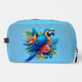 青カラフル色の熱帯マカオ ドップキット (正面)