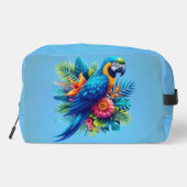 青カラフル色の熱帯マカオ ドップキット (裏面)