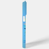 青カラフル色の熱帯マカオ Case-Mate iPhoneケース (裏面 / 右)