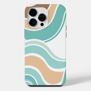 青カラフル色/タン色/茶色 iPhone 14 PRO MAXケース