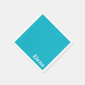 青カリブのカスタマイズ スタンダードカクテルナプキン (角)