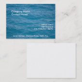 青カリブの水札テンプレート 名刺 (正面/裏面)