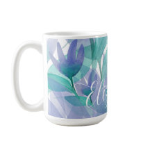 青カリブの緑の水色モノグラムの