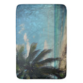 青カリブの色 バスマット (正面縦)