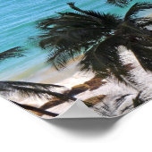 青カリブの色 ポスター (角)