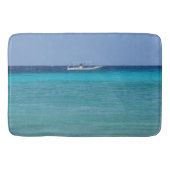 青カリブの バスマット (正面)
