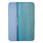 青カリブの バスマット (正面縦)