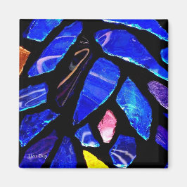 '青ガラス'磁石 マグネット