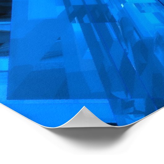 青ガラス ポスター (角)