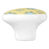 青ガーリーと黄のフローラ セラミックノブ (側面)