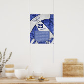 青ガーリー白バレーボールチームの写真 ポスター (キッチン)