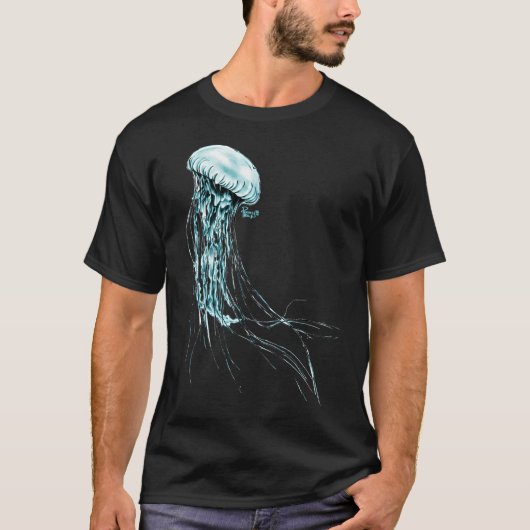 青クラゲ Tシャツ (正面)