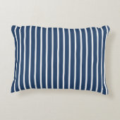 青クラシックと白を剥いだ アクセントクッション (裏面)