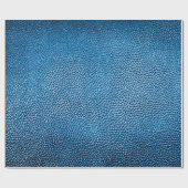 青クラシック革の背景のテクスチャをクローズアップ.bl ラッピングペーパー (フラット)